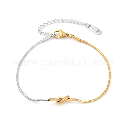 Браслеты-змейки из нержавеющей стали 304 для женщин&nbsp;LS-BJEW-Z106-05GP