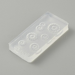 DIY форма подсолнуха 3d украшения для ногтей силиконовые Молды&nbsp;DIY-TAC0021-12G