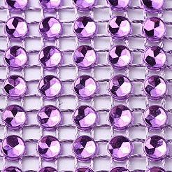 8 ряд пластиковых страз кольца со стразами&nbsp;LS-AJEW-D042-01A