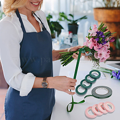 8 рулон двухцветной бумажной флористической ленты для обмотки стебля букета&nbsp;AJEW-CN0005-47