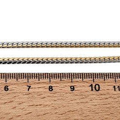 Collares de cadena Panzer unisex de acero inoxidable 304 de dos tonos de 3 mm&nbsp;NJEW-A067-03GP