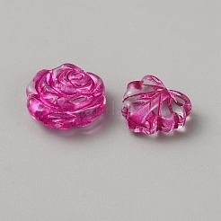 Fuchsia transparente Acrylperlen&nbsp;TACR-WH0021-19-1