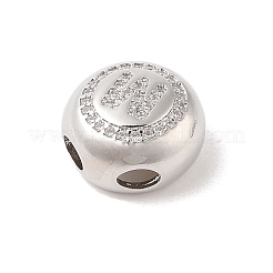 Подвески из латуни и кубического циркония KK-Z047-07P-M-RS