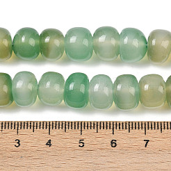 Натуральный зеленый бисер пряди оникс Агат G-C258-02