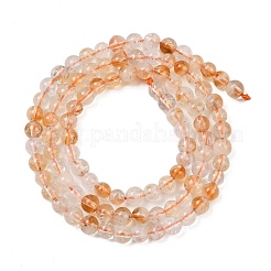 Нагретые нити из натуральных цитриновых бусин&nbsp;X-G-P466-01E-01