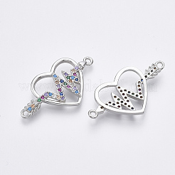 Соединители из латуни с микрочастицами и кубическим цирконием&nbsp;ZIRC-T005-039P