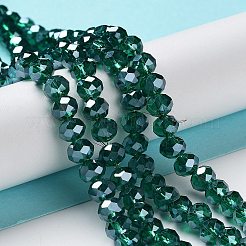 Стеклянные бусины с гальваническим покрытием &nbsp;EGLA-A034-T6mm-C03