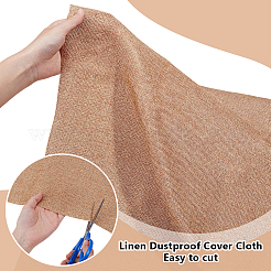 Tissu de couverture anti-poussière en lin&nbsp;AJEW-WH0314-544B