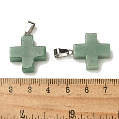 Естественный зеленый авантюрин подвески&nbsp;G-Z067-06P-05