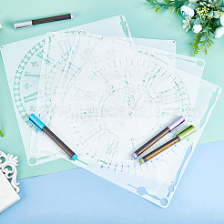 Stencil di disegno di plastica&nbsp;DIY-GF0002-80