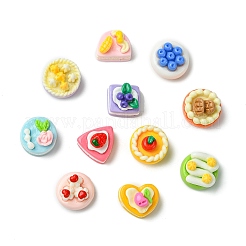 100 Stück 2 Arten undurchsichtige Harz Cabochons&nbsp;CRES-CJ0001-86