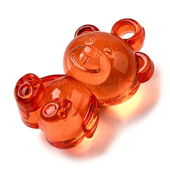 Прозрачные акриловые подвески с принтом OACR-E043-01