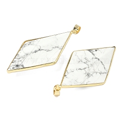 Натуральные ховлитовые ограненные большие подвески&nbsp;G-L623-04G-02