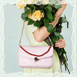 2 шт. 2-цветные ремни для сумок с цепочкой из искусственной смолы и драгоценными камнями&nbsp;FIND-WR0008-61