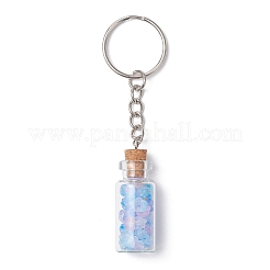 Стеклянные брелки для бутылок желаний&nbsp;HJEW-JKC01227