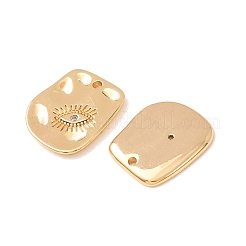 Latón micro pavimenta claro cubic zirconia encantos&nbsp;CU-CBAD58F-01G