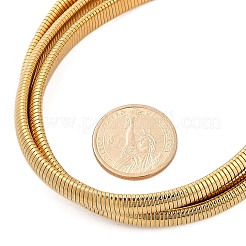 Colliers à chaîne serpent à 3 brin en acier inoxydable 304 pour femmes&nbsp;NJEW-B122-02G