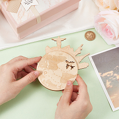 Незаконченный деревянный подарочный держатель для денег AJEW-WH0270-304B