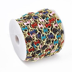 Catene a maglie di chicchi di caffè smaltate a mano&nbsp;CHC-F015-12G-01