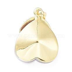 Настоящие 18-каратные позолоченные подвески из латуни с микропаве из кубического циркония&nbsp;KK-G466-02G