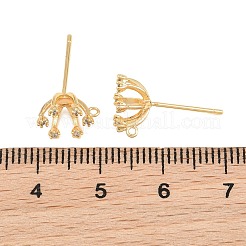Messing micro pave zirkonia-ohrstecker-Zubehör&nbsp;CU-CBA866A-01G