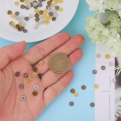 100 шт. 4 цвета кнопки из цинкового сплава FIND-GL0001-95