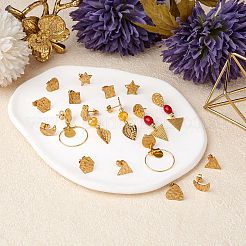 18 шт. 9 шт. фурнитура для сережек-гвоздиков из нержавеющей стали 304&nbsp;STAS-SZ0002-88