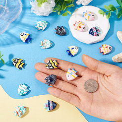 16шт 8 цвета фарфоровые бусины ручной работы PORC-TA0001-19