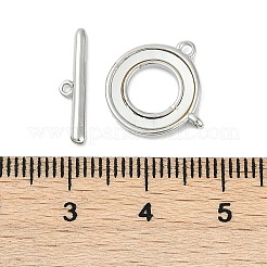 Застежки-тогглы из латуни и ракушек KK-K391-10P