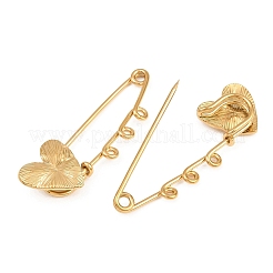Spille di sicurezza Radiant Heart in acciaio inossidabile 304&nbsp;SA-CBA098D-15C-G03