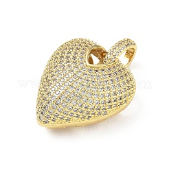 Valentinstag Messing Micro Pave klare Zirkonia Anhänger&nbsp;KK-A303-20B-G