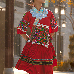 Богемная вышивка цветочная полиэстеровая лента OCOR-FG0001-56B