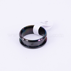 201 configuraciones de anillo de dedo ranurado de acero inoxidable&nbsp;FIND-TAC0003-01B