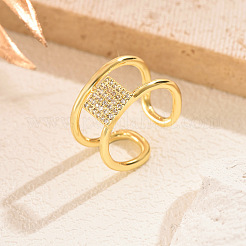 Комплекты из квадратных и кольцевых подвесок из нержавеющей стали 304 с кристаллами и стразами FS-WGD6262-01