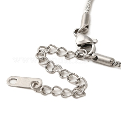 202ステンレススチールチェーンブレスレット  ステンレス鋼色  6インチ（15.2cm）&nbsp;STAS-A100-17P