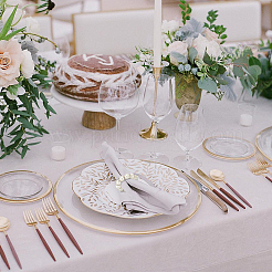 Акриловые кольца для салфеток с имитацией жемчуга AJEW-FH00001