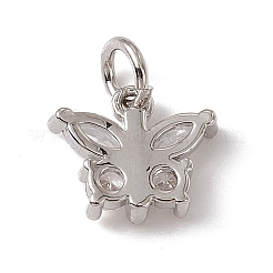 Латунные микро проложить кубического циркония подвески ZIRC-F132-12P