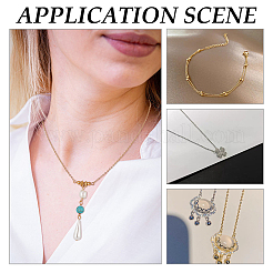 20 шт. 2 стиля 304 нержавеющая сталь тросовые цепи ожерелья комплект для мужчин и женщин NJEW-NB0001-05