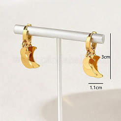 Boucles d'oreilles pendantes créoles en acier inoxydable 304 pour femmes&nbsp;PJ4244