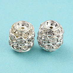 Латунные бусины со стразами  RB-F035-03S