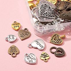 90 г 3 цвета идеи для подарков на день святого валентина подвески из сплава в тибетском стиле TIBEP-FS0001-08