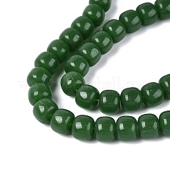 Chapelets de perles en verre imitation jade&nbsp;GLAA-Q106-02A-A06