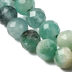 Натуральные изумрудные бисерные пряди G-Z106-A02-4mm-02