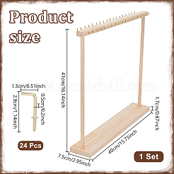 2 Stück Holzständer für Halsketten-Organizer&nbsp;NDIS-WH0016-15B-02