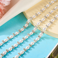 Полукруглые латунные цепочки со стразами FIND-TAC0007-17A