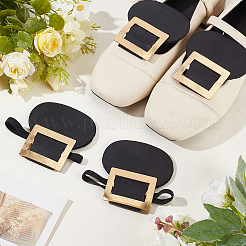2 paire de couvre-chaussures en cuir PU avec sangle élastique en polyester&nbsp;AJEW-CY0002-59