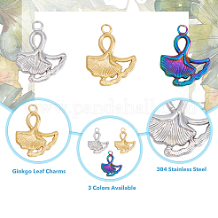 18 шт. подвески из нержавеющей стали 304 двух цветов&nbsp;STAS-DC0013-36