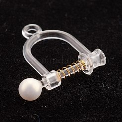 Фурнитура для сережек-клипс из нержавеющей стали 304 STAS-B014-06G