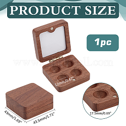 Деревянные акварельные краски банки коробка&nbsp;AJEW-WH0542-84A