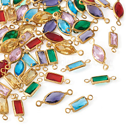 60 шт. 12 стиля латунные подвески-коннекторы из стекла k9&nbsp;KK-TA0003-13